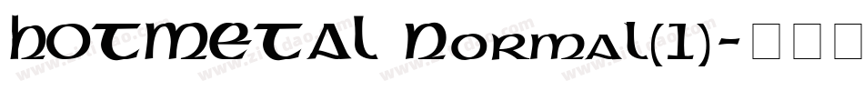 HOTMETAL Normal(1)字体转换